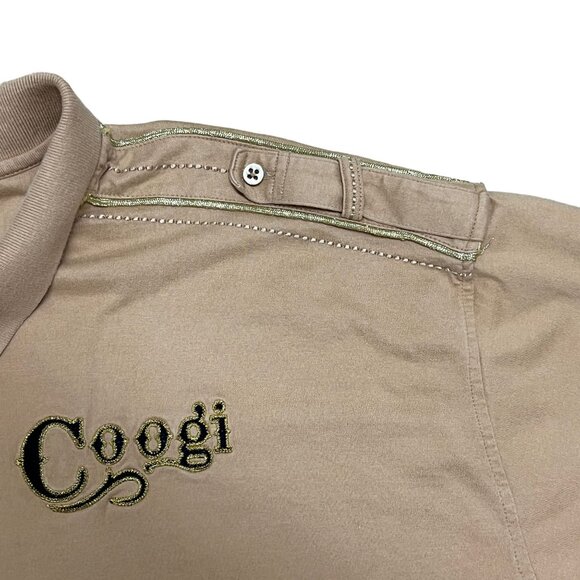 Vtg Coogi Royal Crest Polo 4XL Khaki Embroidered Cotton Y2K Chic Streetwear - Picture 6 of 16
